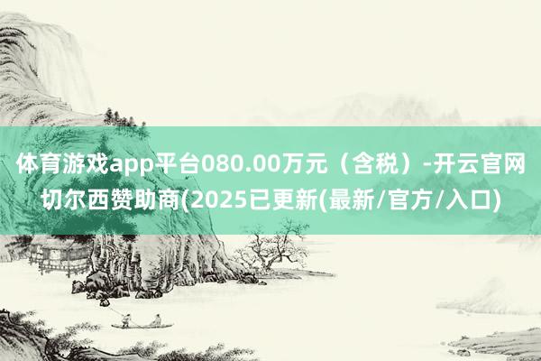 体育游戏app平台080.00万元（含税）-开云官网切尔西赞助商(2025已更新(最新/官方/入口)